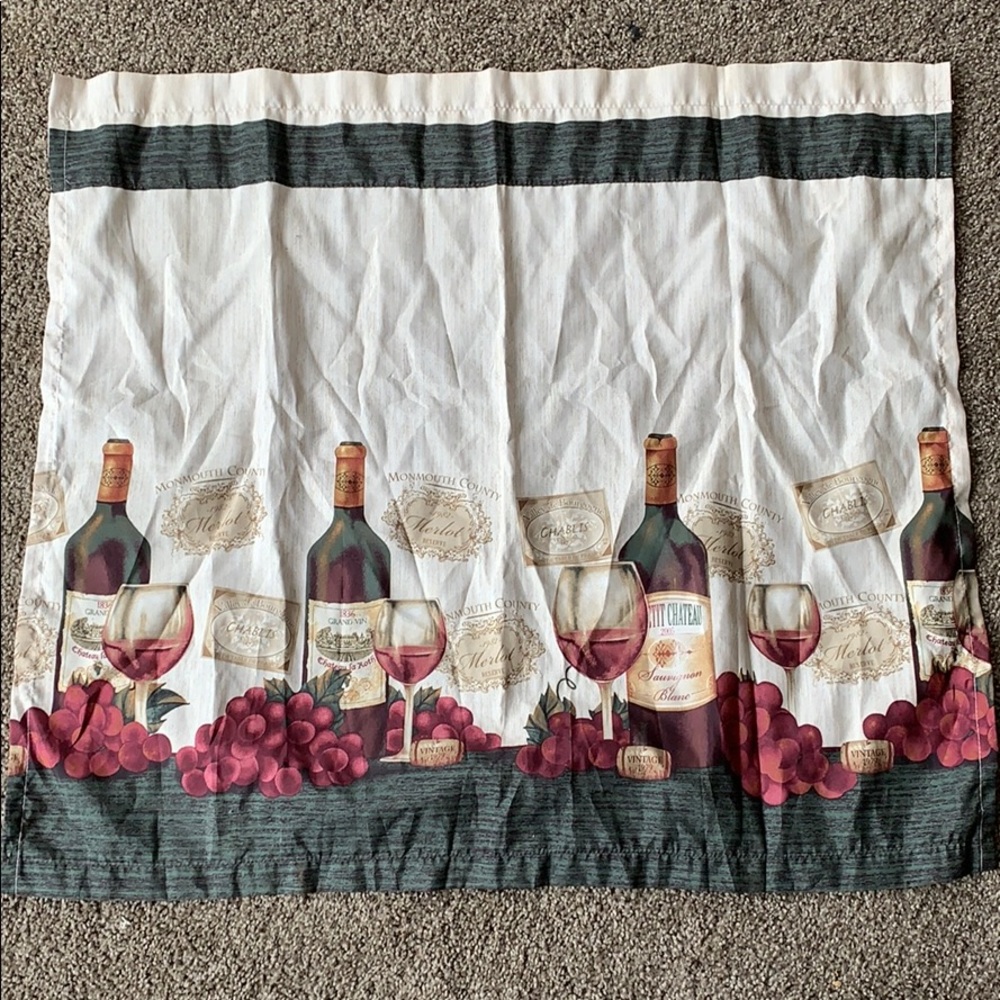 Wine kitchen curtains
